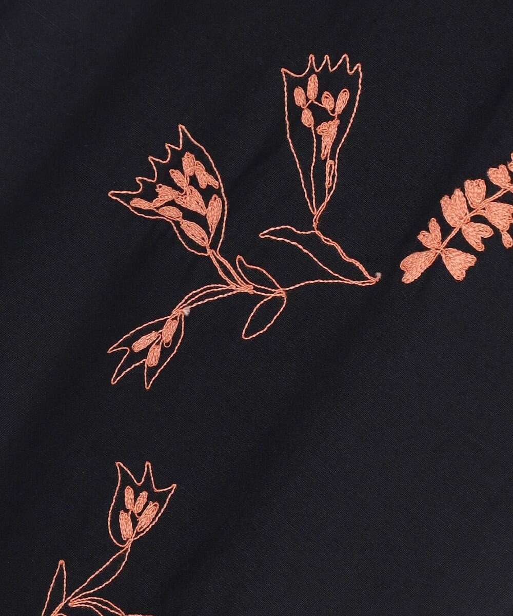 自由区 【カトリエムブーケ】Broderie a motifs floraux 刺繍サックワンピース 