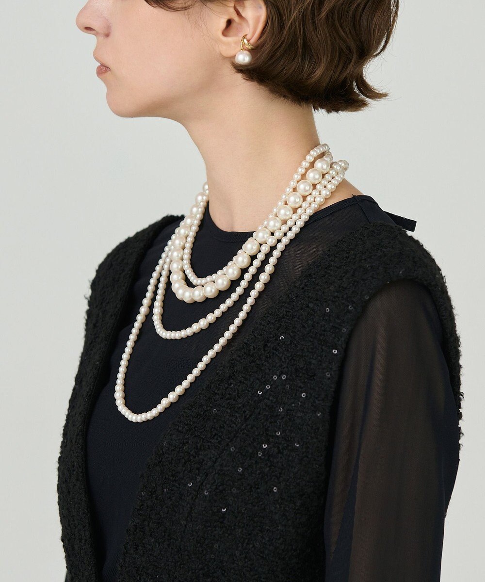 GRACE CONTINENTAL ミックスパールボリュームネックレス 