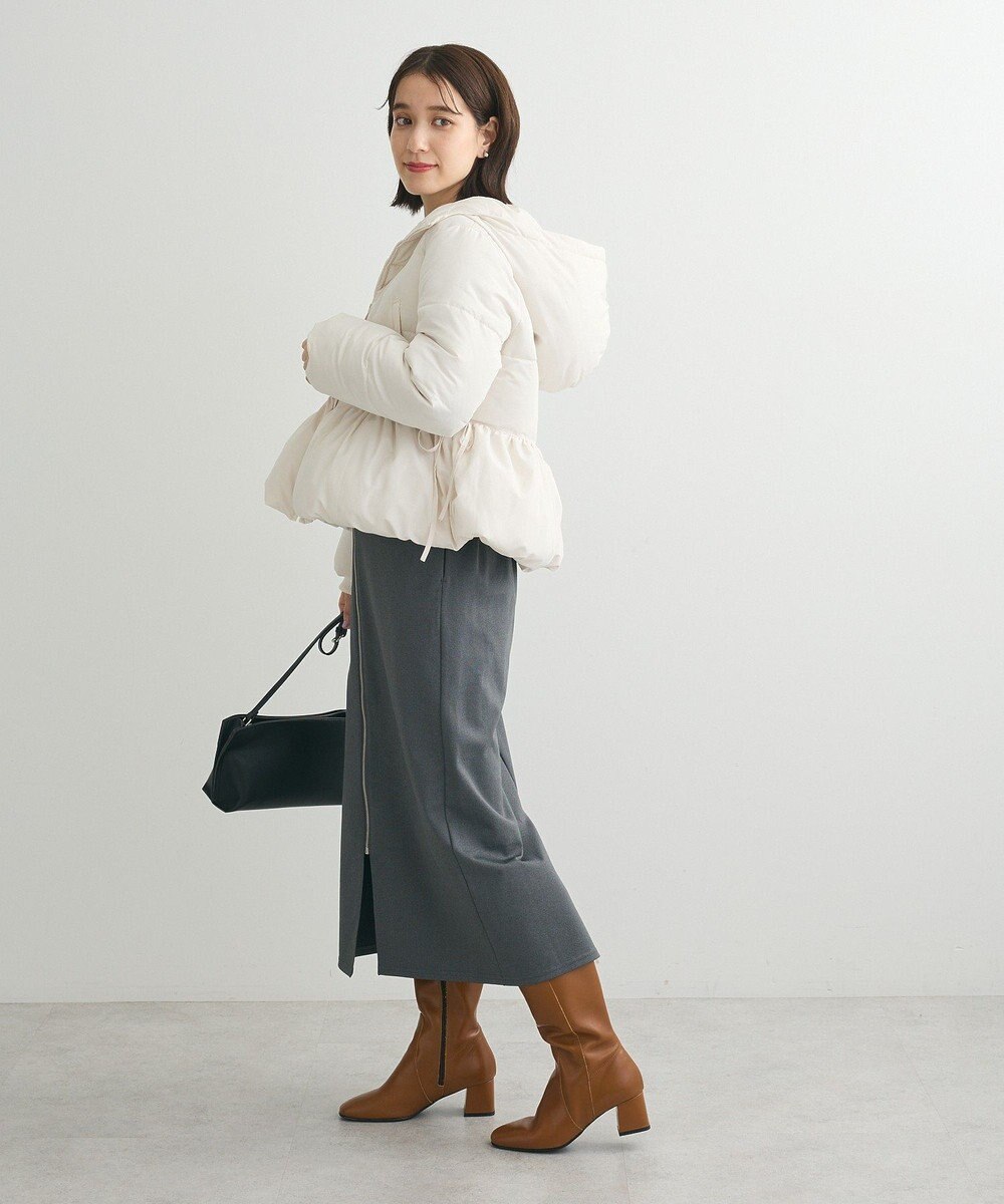 Green Parks ・ｓｗｉｎｇ　ｂｙ　ファイバーダウンペプラムコート 