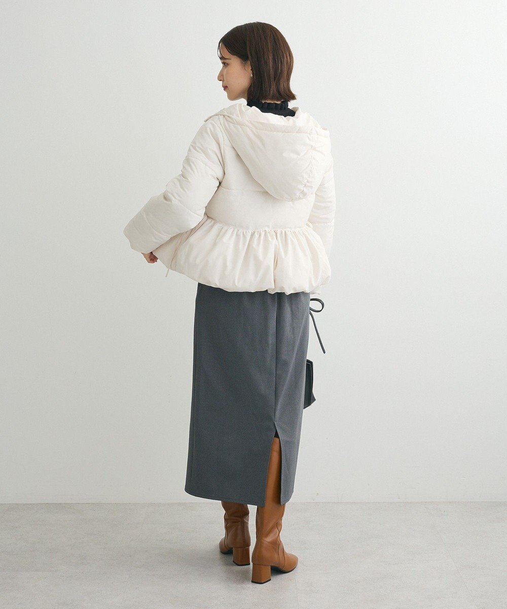 Green Parks ・ｓｗｉｎｇ　ｂｙ　ファイバーダウンペプラムコート 