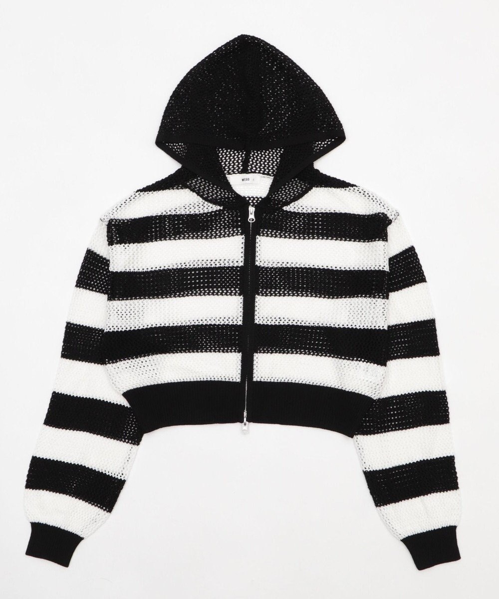 WEGO メッシュニットショートパーカー 