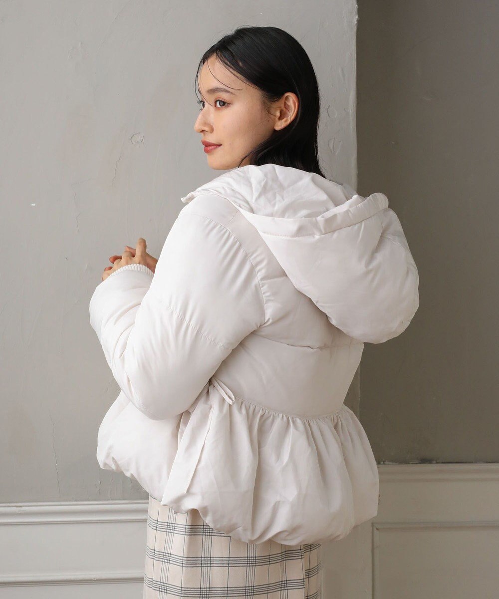 Green Parks ・ｓｗｉｎｇ　ｂｙ　ファイバーダウンペプラムコート 