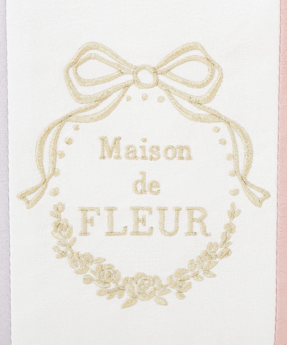 Maison de FLEUR トリコロールフリルハンドルトートバッグ 