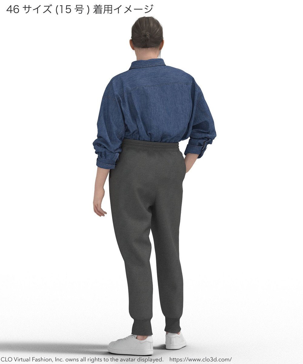 23区 L 【Lサイズ限定】ヴィスコースストレッチ ジョグ パンツ 