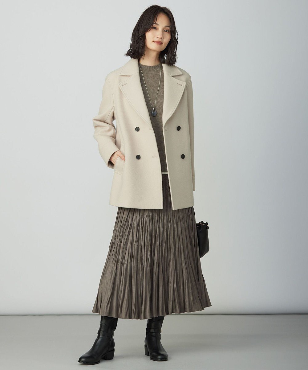 J.PRESS LADIES L SOFT TOUCH WOOL ブロッキング ニット 