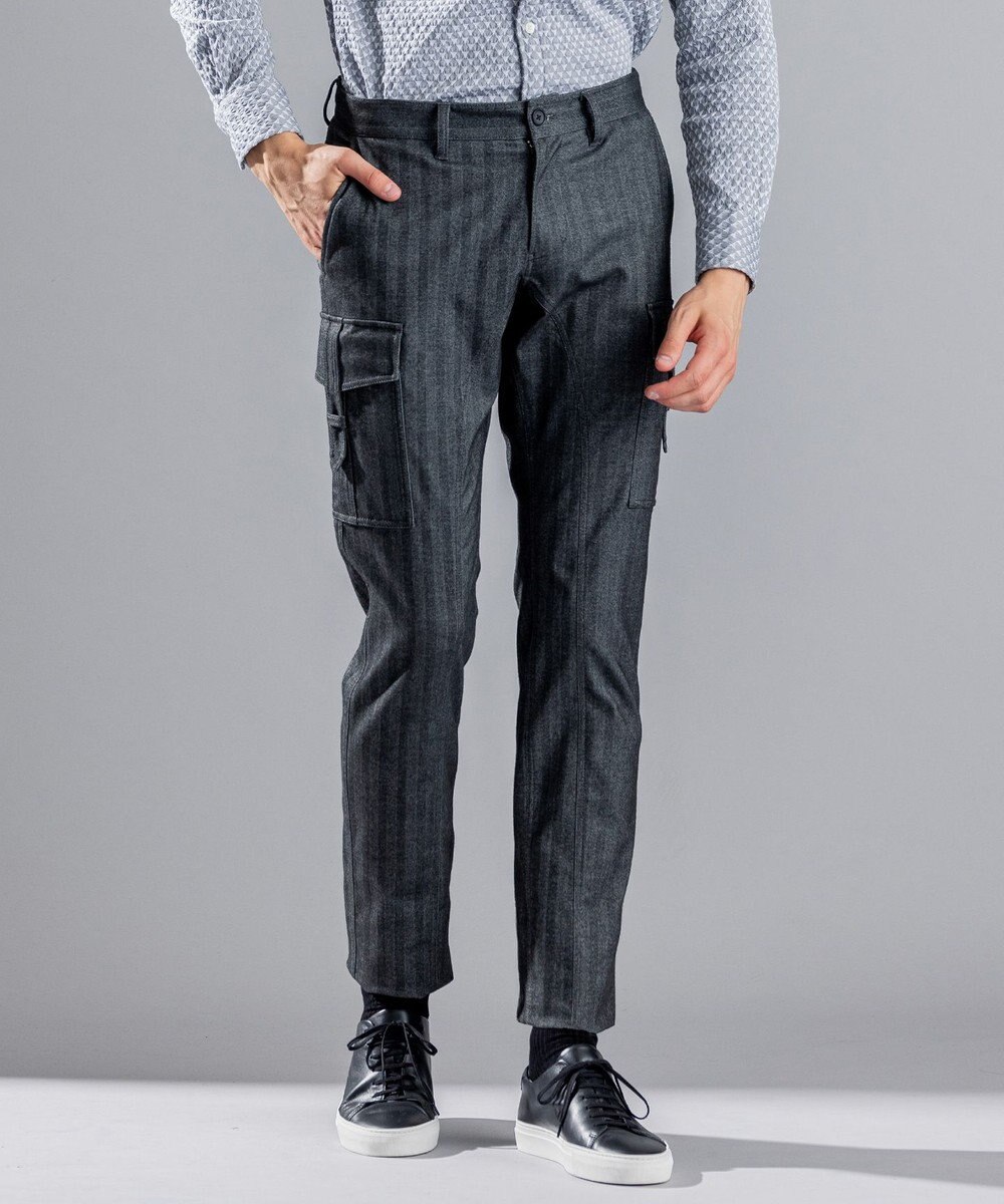 JOSEPH HOMME ソフトヘリンボンストレッチ / CIGAR CARGO 