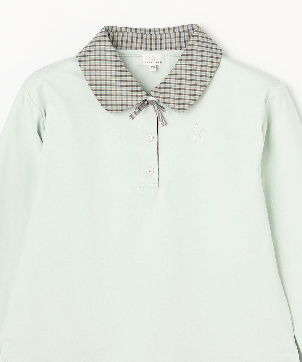 組曲 KIDS 【150-160㎝】 ミニチェック レイヤードトップス 