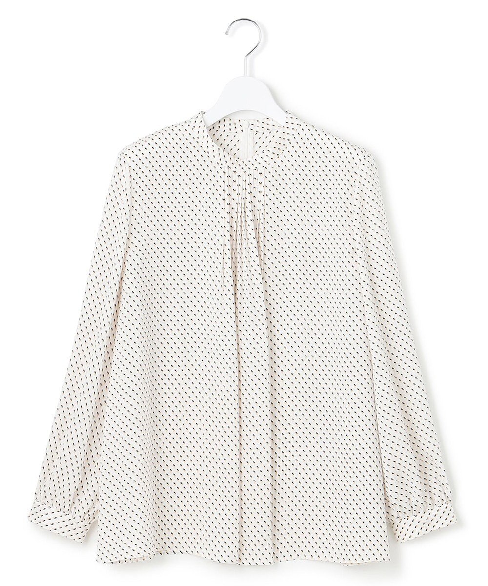 23区 L 【洗える】グラデーションドットプリント ブラウス 