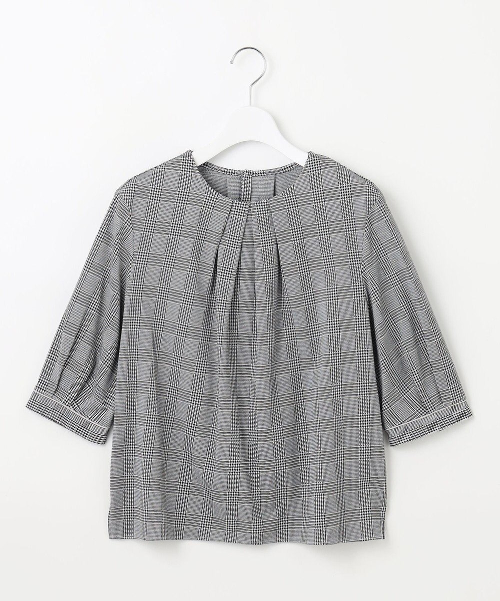 J.PRESS LADIES L チェックジャージー カットソー 