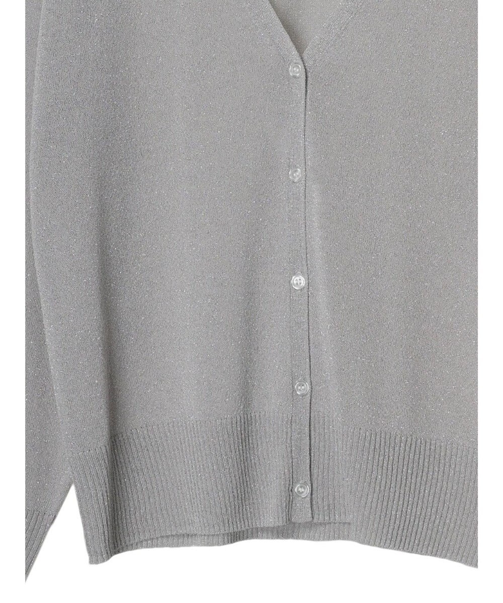 earth music&ecology ラメ入りニットカーディガン 