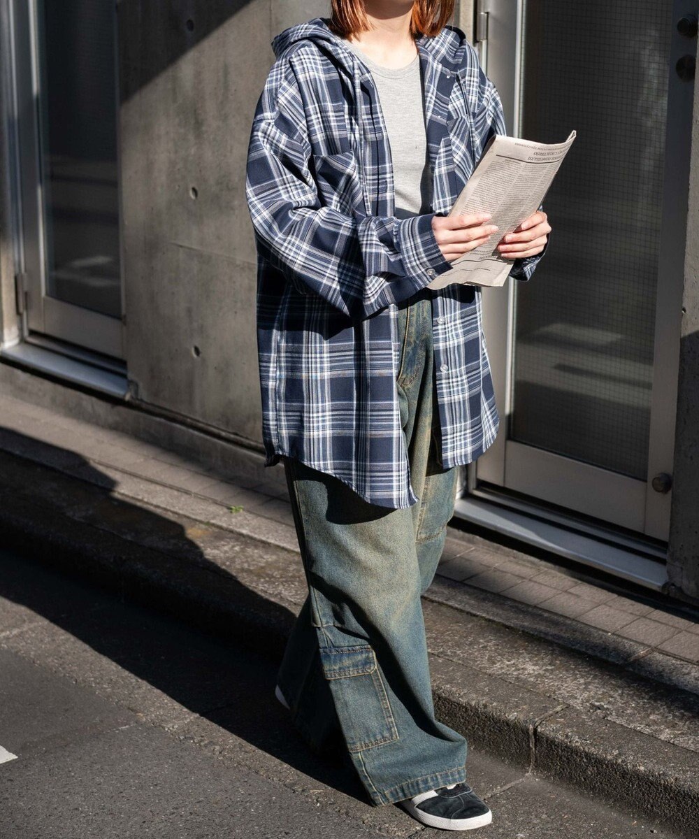 WEGO ヴィンテージウォッシュバギーカーゴパンツ 