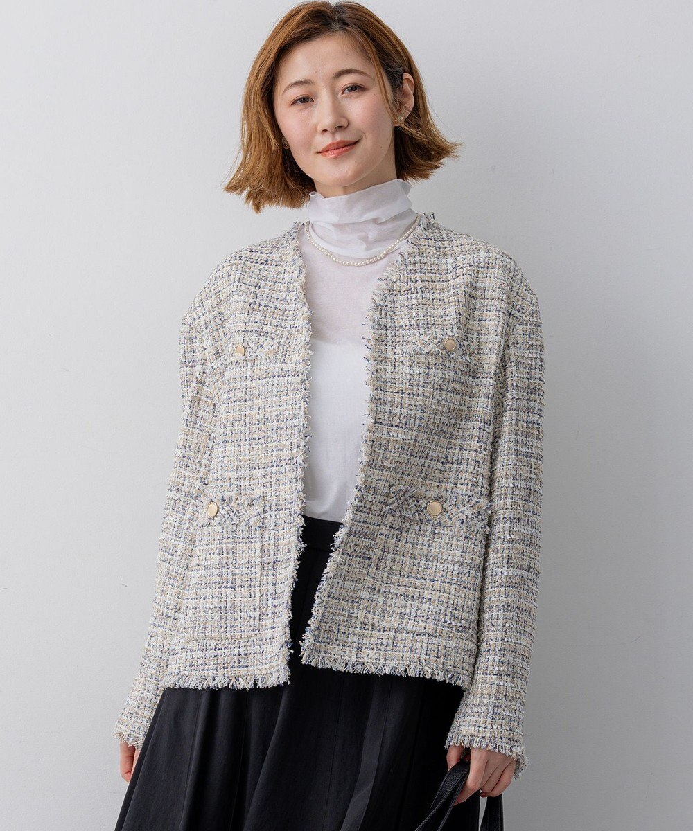 23区 【先行予約】GIOLICAツイード ジャケット 