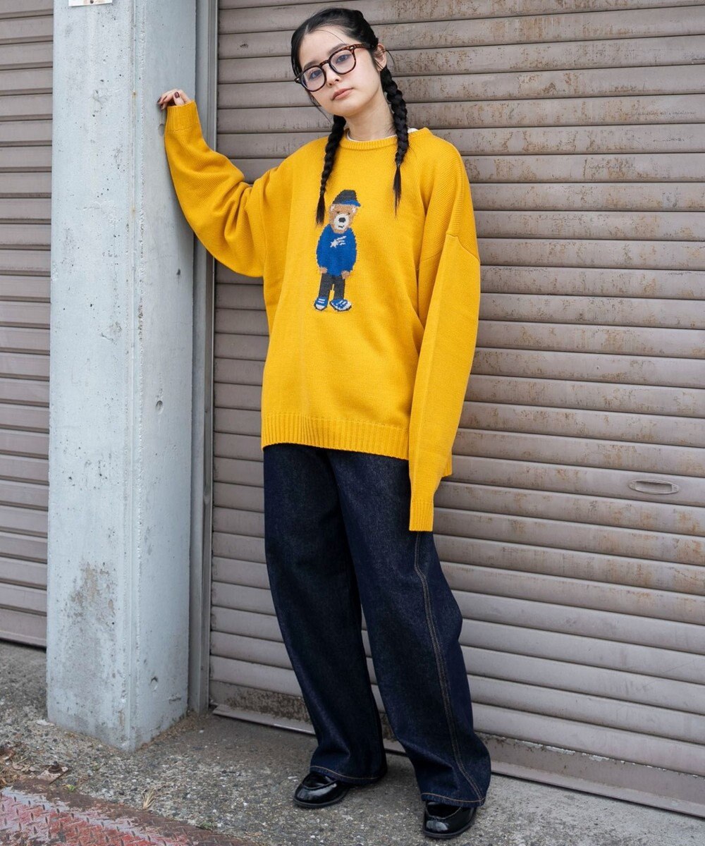 WEGO 【ユニセックス着用ITEM/MLサイズ展開】ジャガードアニマルプルオーバー 