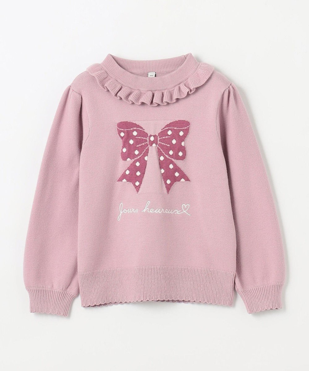 ANY KIDS 首フリルしあわせタッチニット 