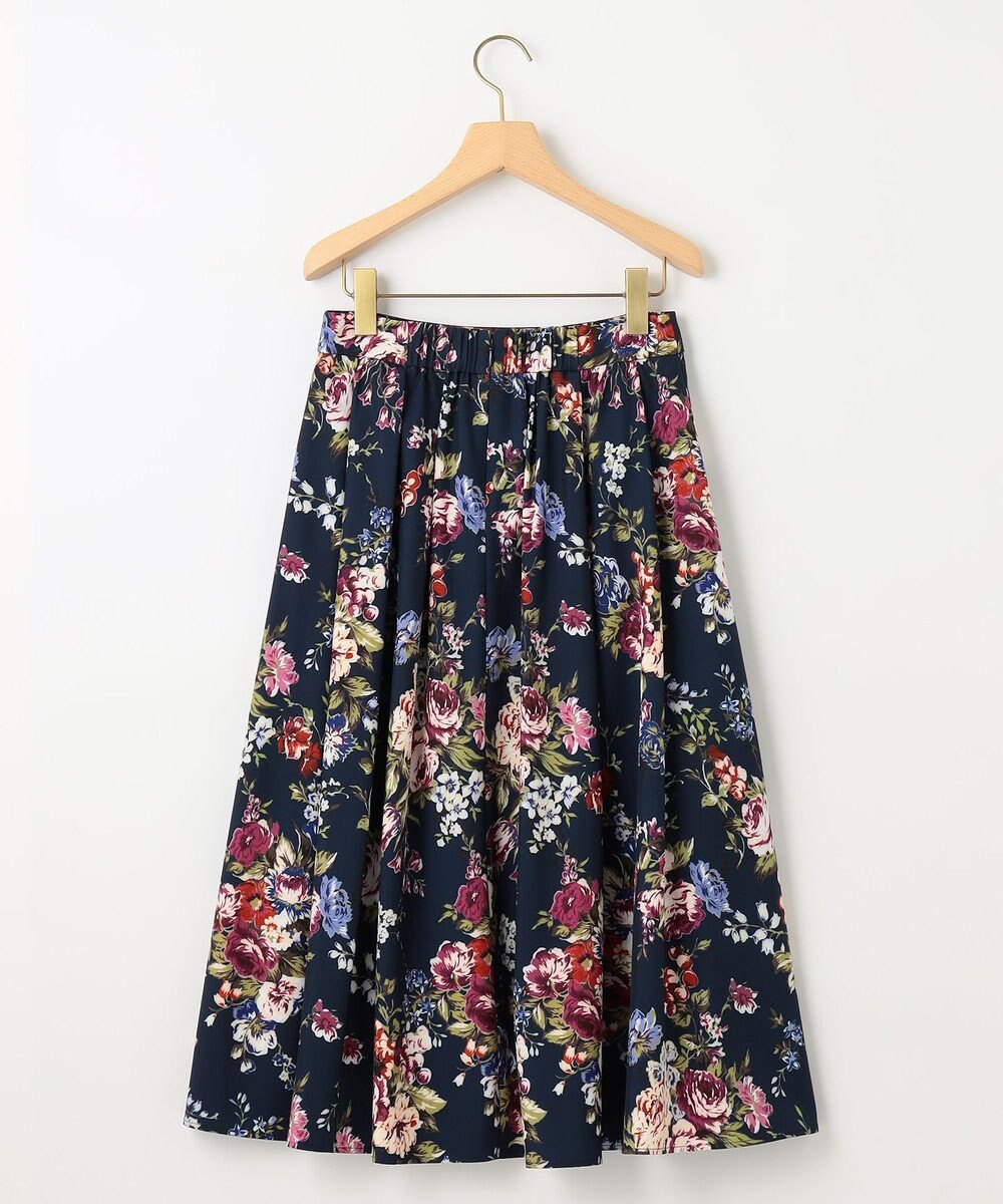組曲 S 【23AW】ローズブーケプリント フレアスカート 