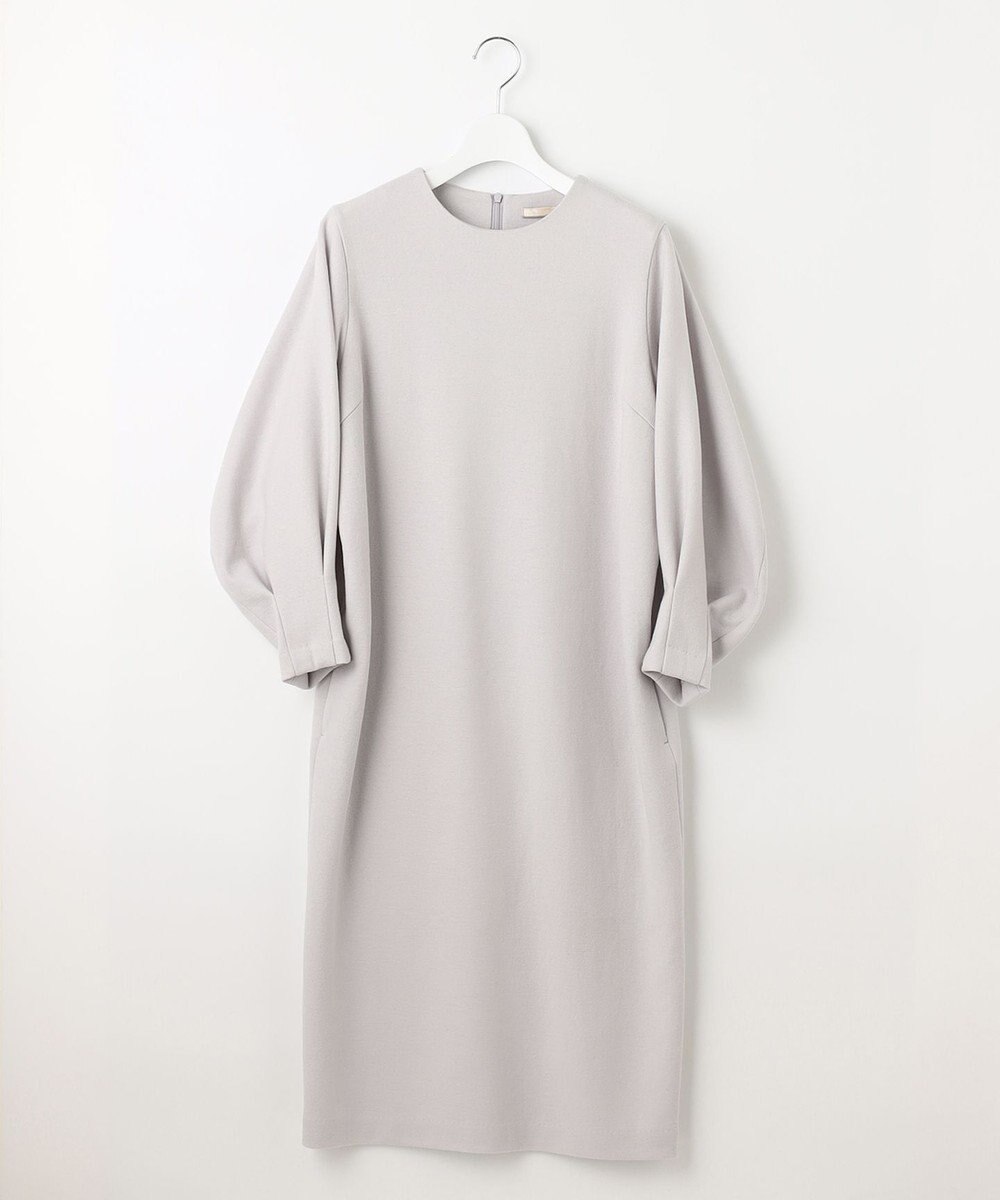 自由区 【WEB限定】ウールミルドジャージー スリーブコンシャスワンピース 