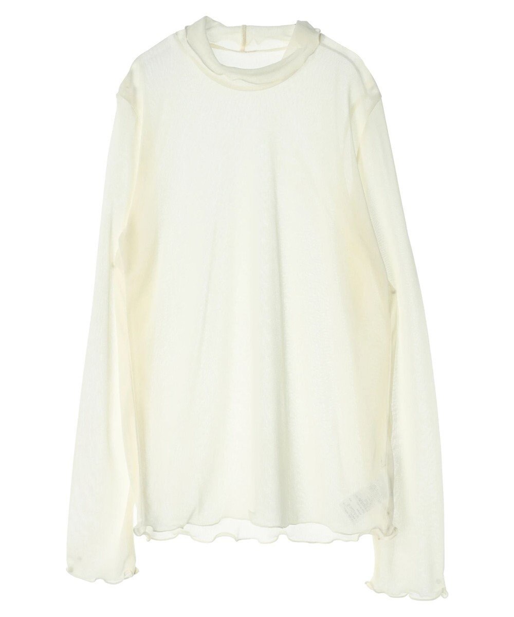 earth music&ecology シアーハイネックメロープルオーバー 