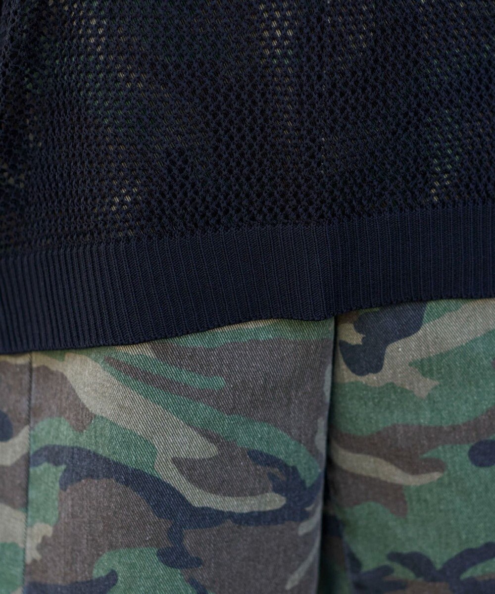 WEGO ナンバリングメッシュニットプルオーバー 