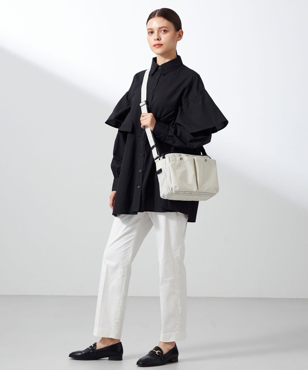 Y'SACCS 【ムック本掲載】クリンクルナイロン　ダブルポケットショルダー 