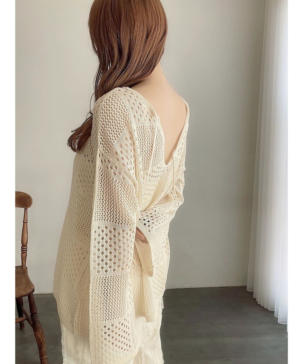 Green Parks ２ＷＡＹ透かし編みニットプルオーバー 