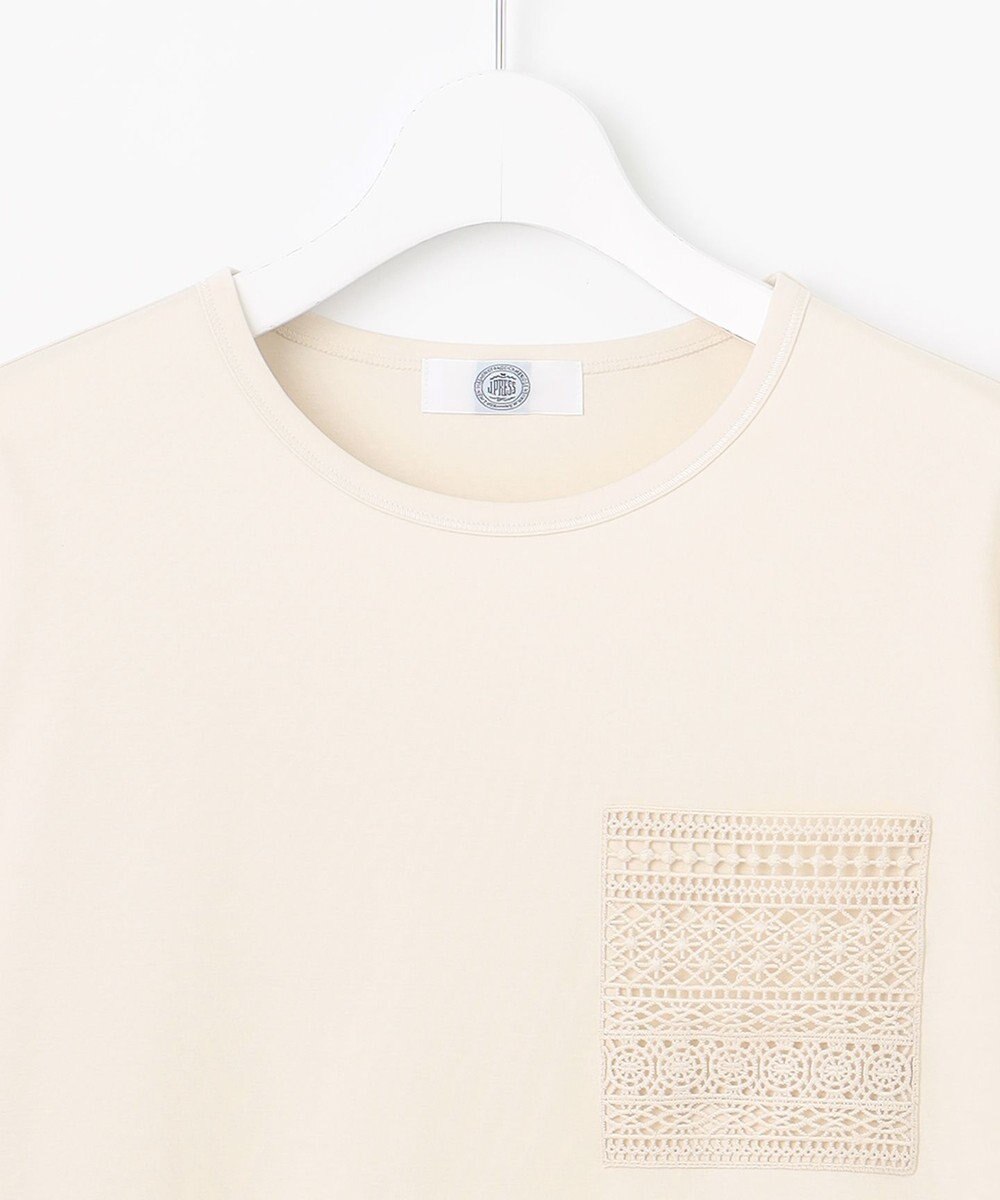 J.PRESS LADIES L 【一枚で着映え】レーシーコンビ ポケットデザイン カットソー 