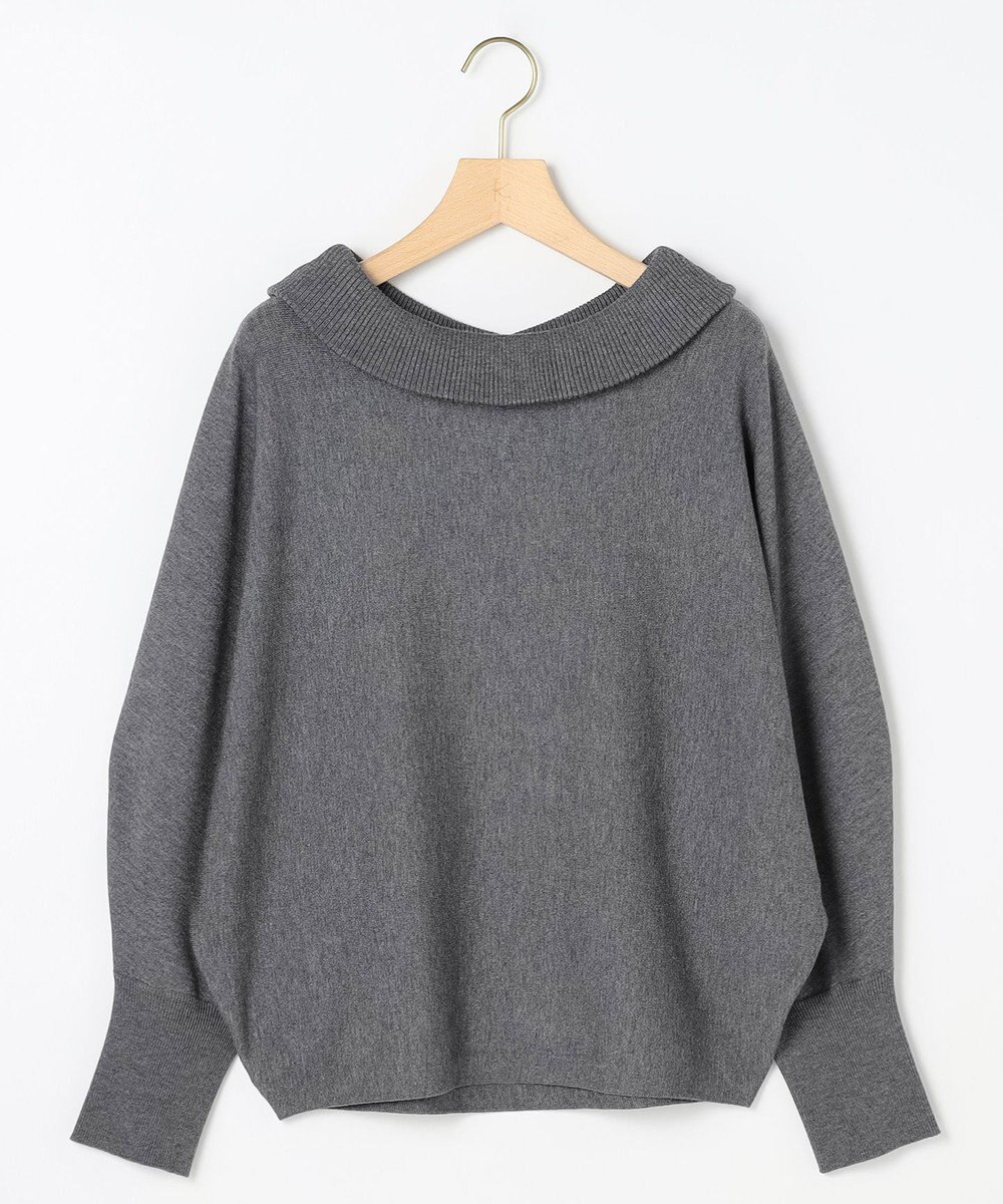 組曲 S 【加藤ローサさん着用 / 前後着用可】スムースストレッチロールネック ニット 