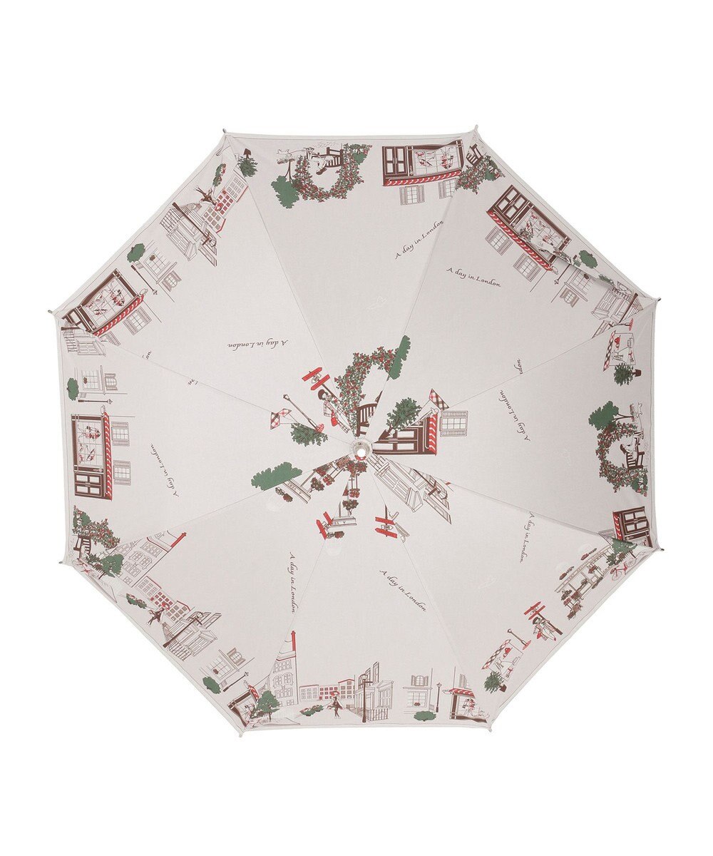 MOONBAT DAKS(ダックス) 晴雨兼用日傘 長傘 カラフルな街並み フワクール生地使用 