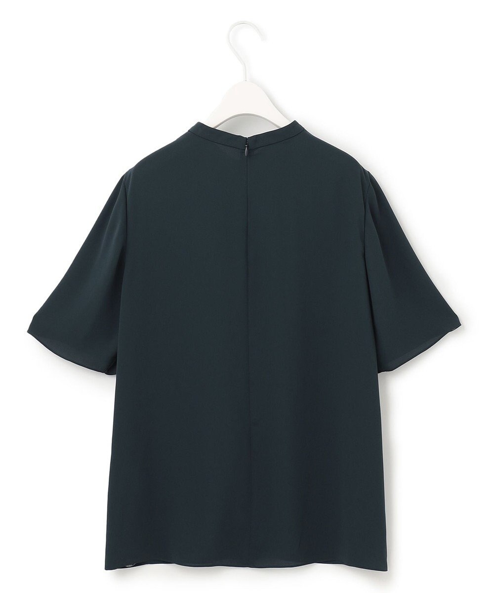 ICB 【洗える】 Back Satin Amunzen フリルブラウス 