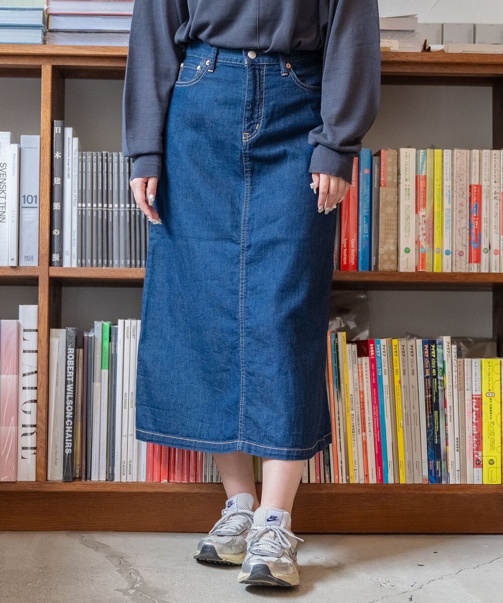 caqu FS 4/5丈 デニムスカート 
