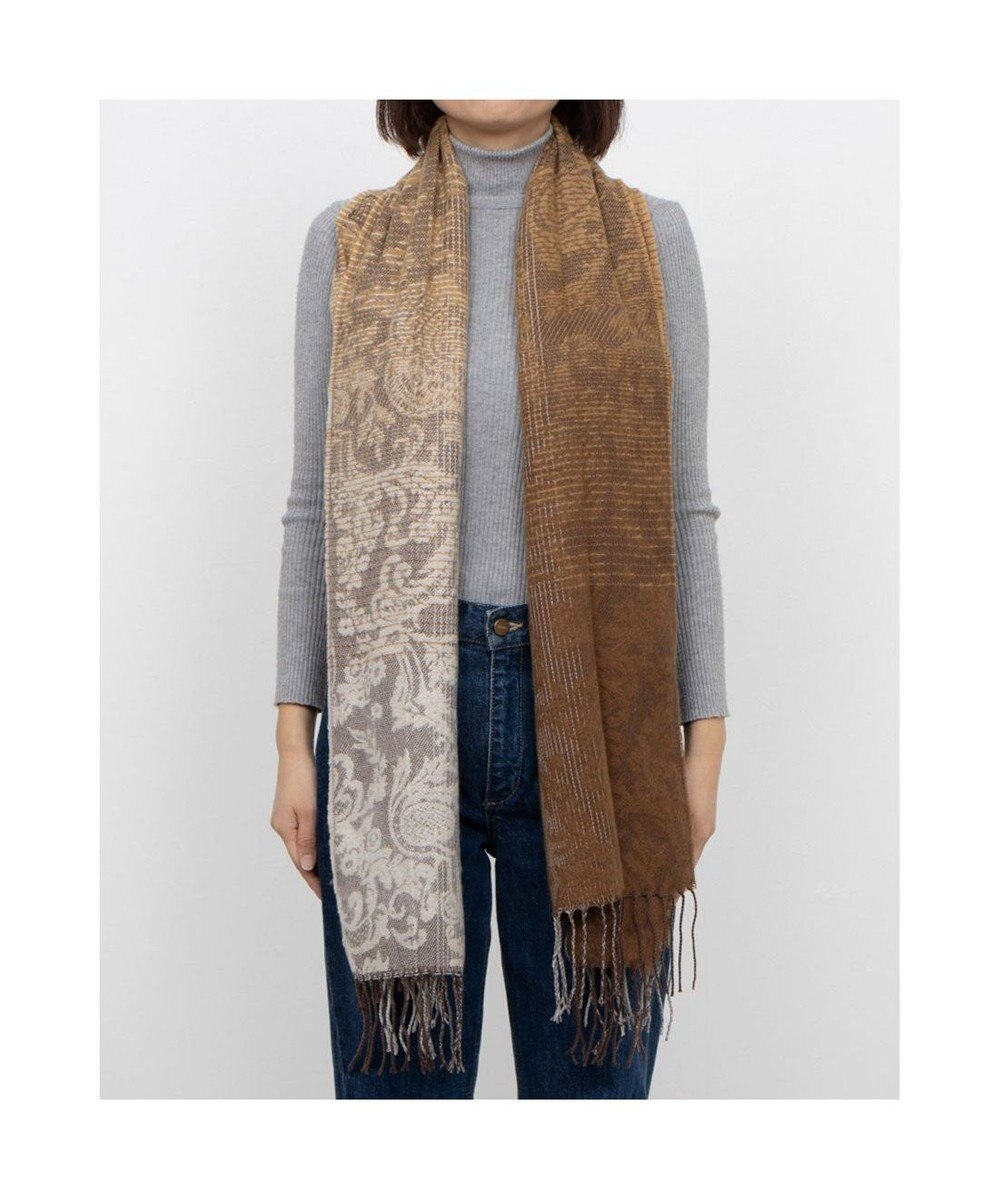 UNBILLION カシュネ cache nez / グラデーションジャカードストール 