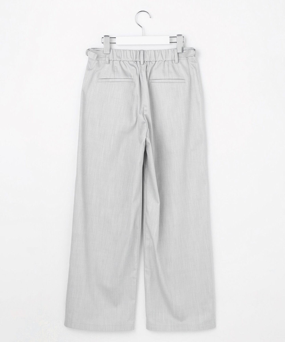 J.PRESS LADIES ソフトシャンブレー ストレートパンツ 