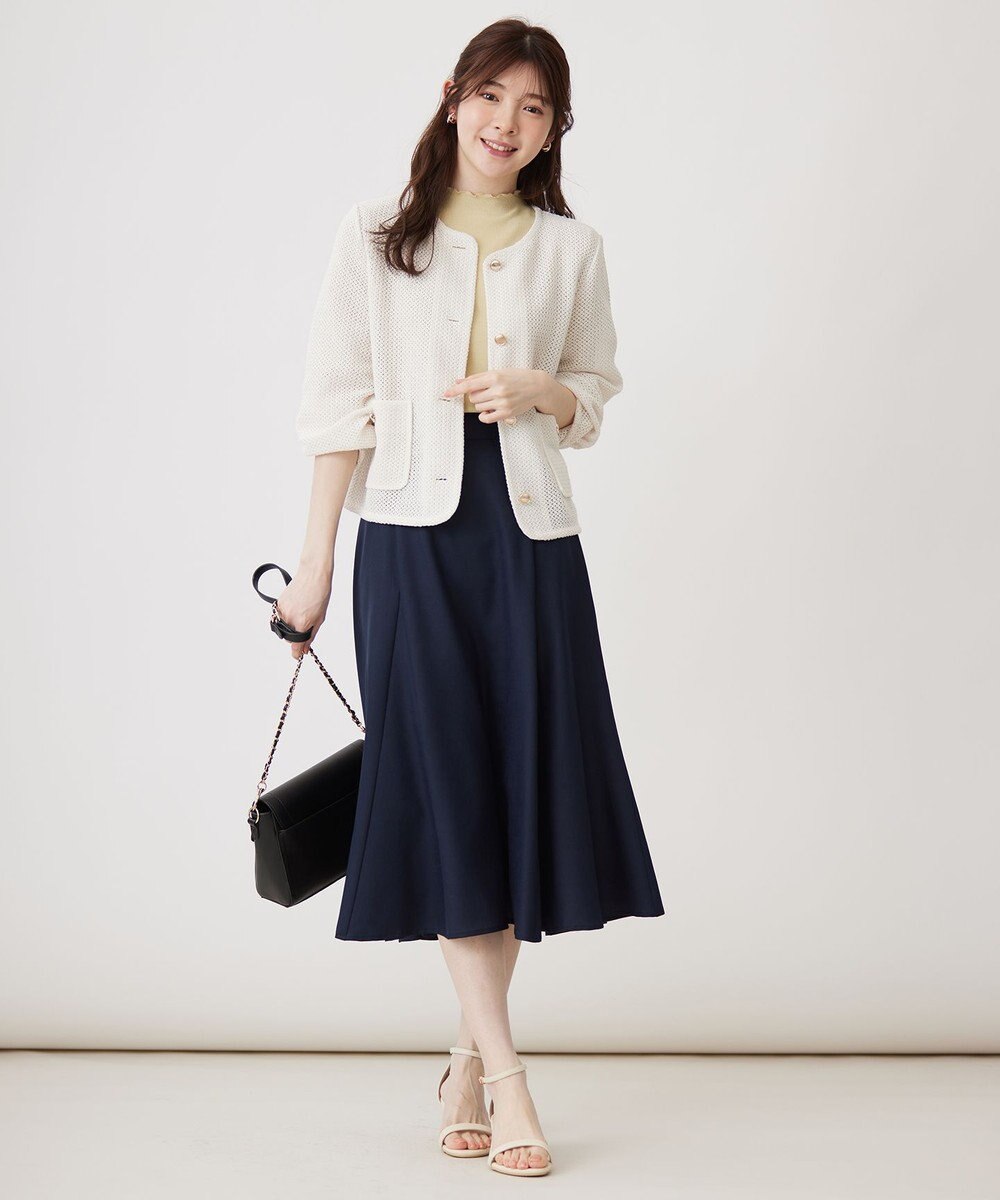 ANY SIS 【速乾・接触冷感】スムージーポリエステル フレアスカート 