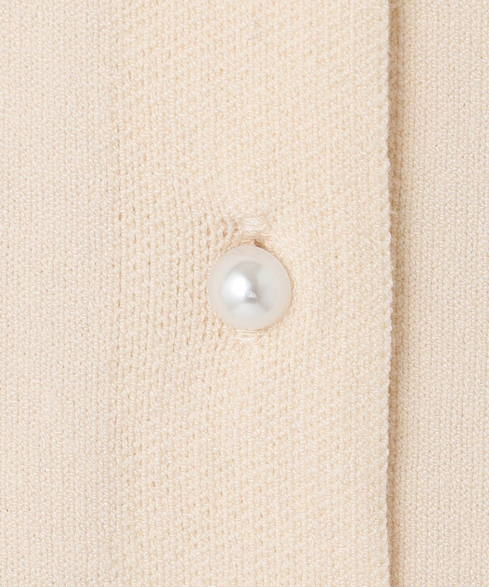 組曲 KIDS 【150-160cm】リボンインターシャニット カーディガン 