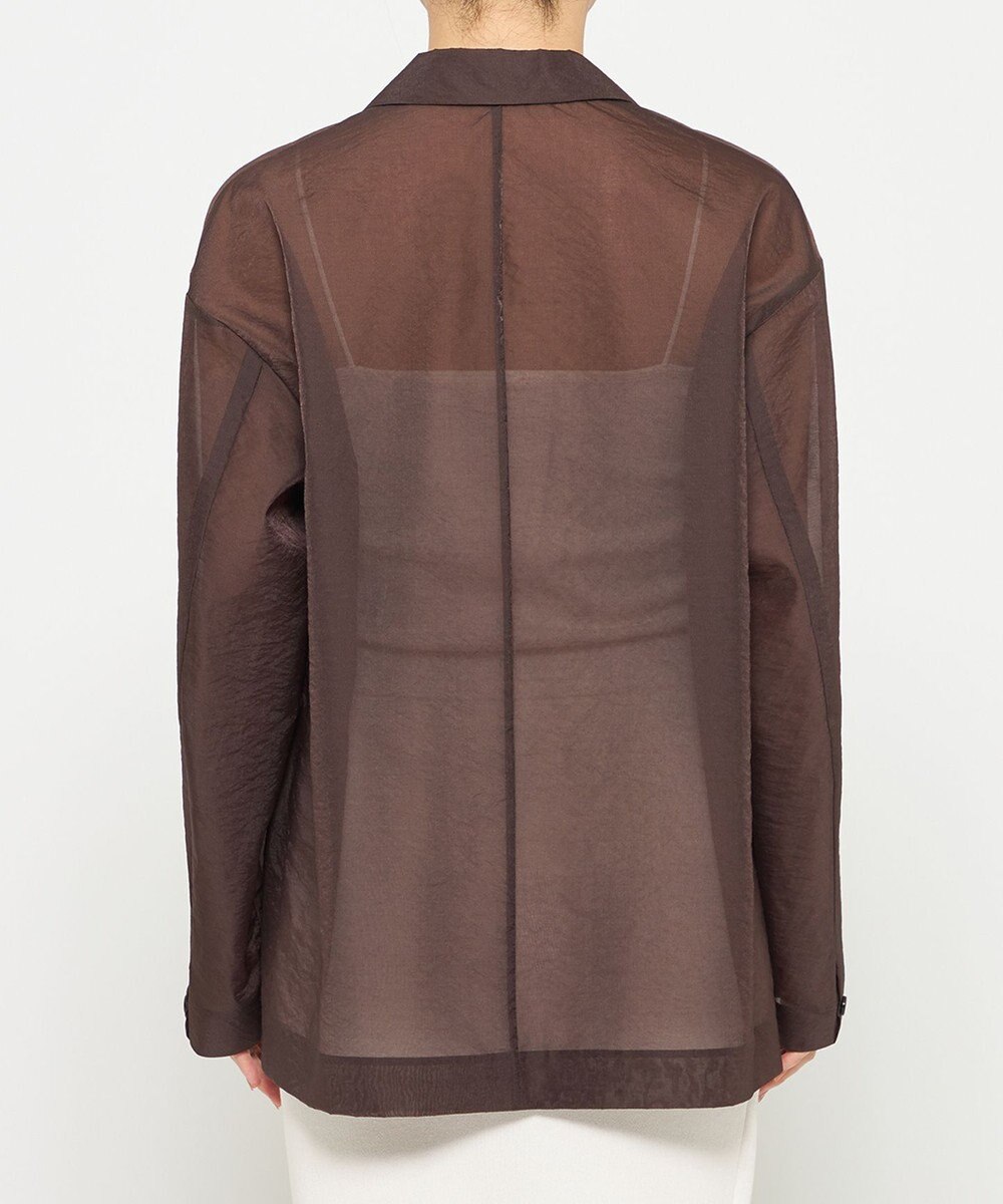 uncrave 【久慈暁子さん着用】シアー オーガンジー シャツ ジャケット 