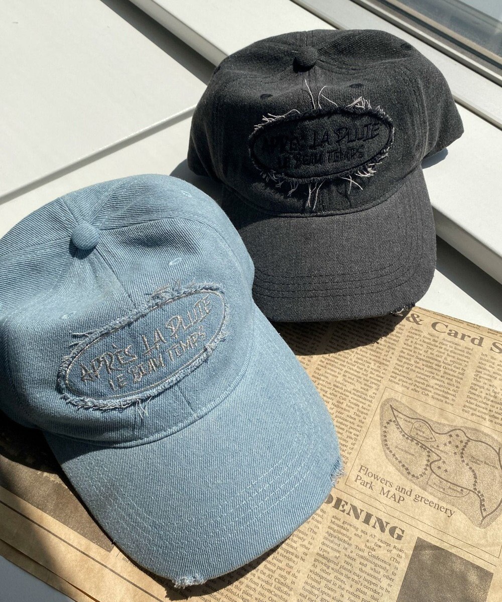 WEGO サークルフリンジロゴデニムキャップ 