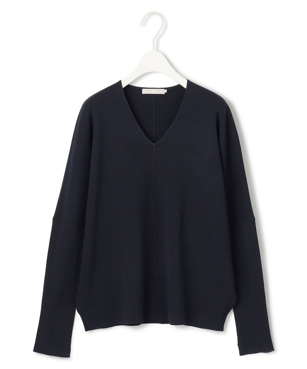 ICB 【洗える】 クロスコンビ Vネックプルオーバー 