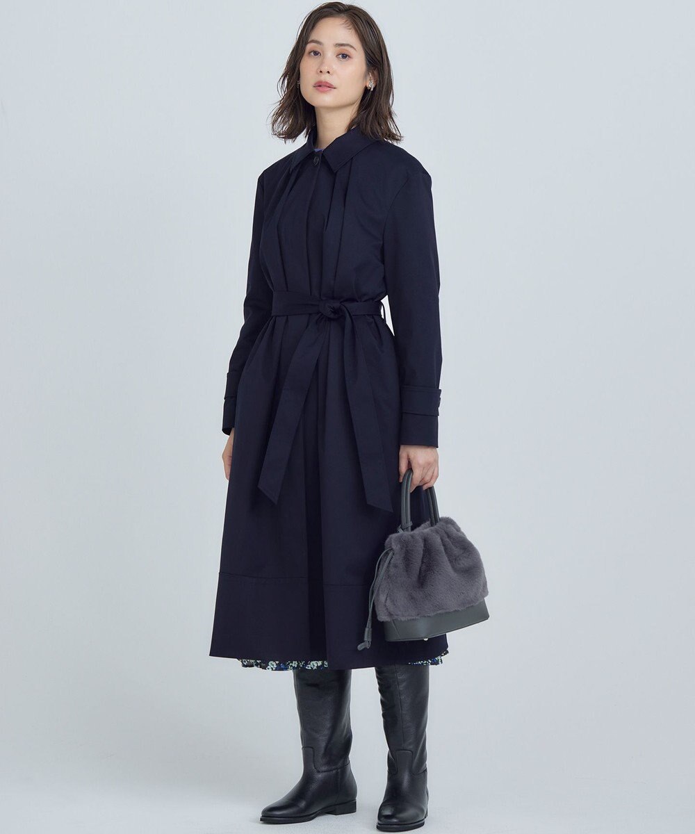 組曲 L 【WEB限定】ライトトレンチ ステンカラーコート 