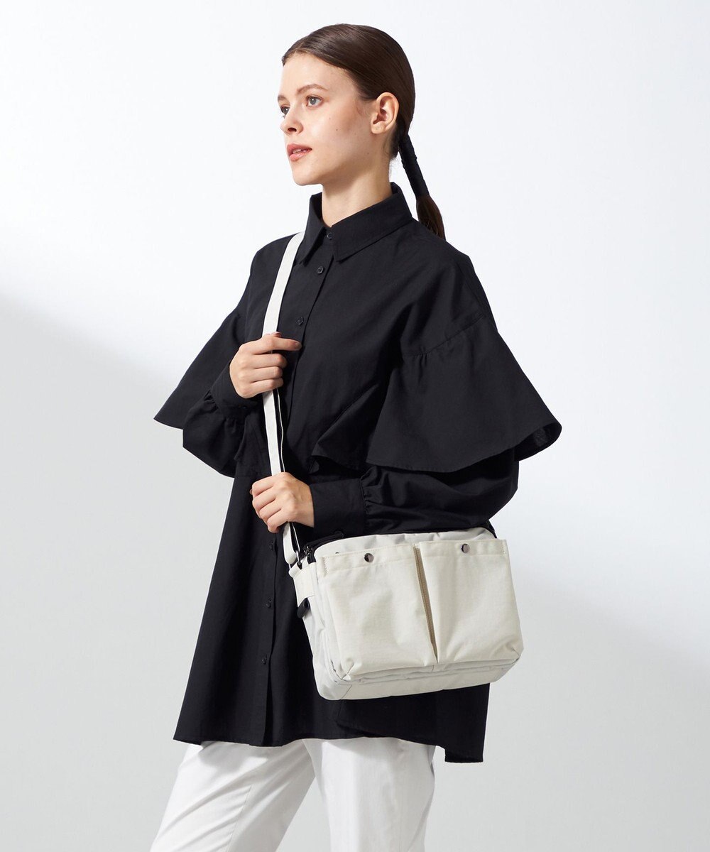 Y'SACCS 【ムック本掲載】クリンクルナイロン　ダブルポケットショルダー 