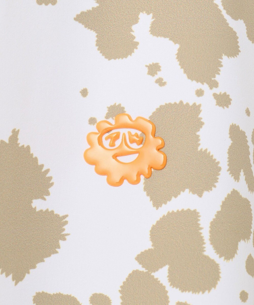 PW CIRCULUS 【WOMEN】【ストレッチ/UVケア】アニマルプリント モックネック シャツ 