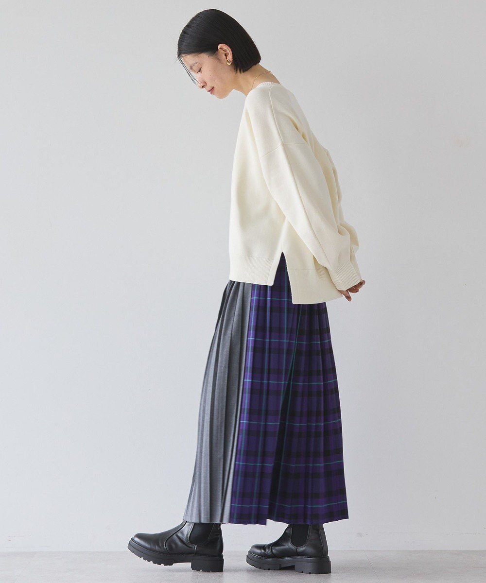 AMERICAN HOLIC 袖ボリュームサイドスリットニットプルオーバー 