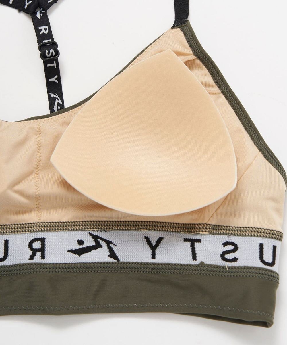 OP／FILA 【RUSTY】ニコちゃんロンT＋ショートパンツ付きビキニ 4点セット水着 