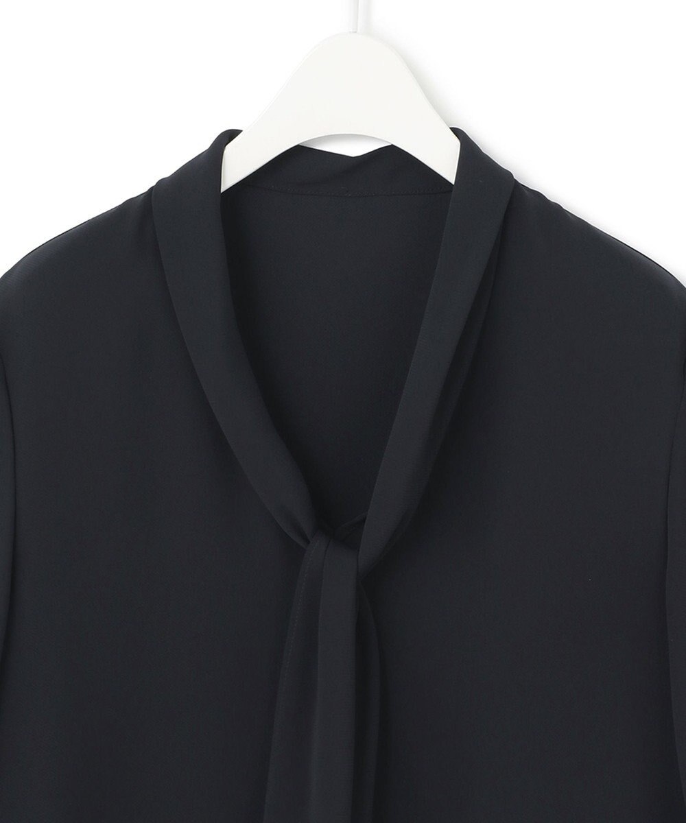 ICB 【洗える】BackSatinAmunzen  ボウタイブラウス 