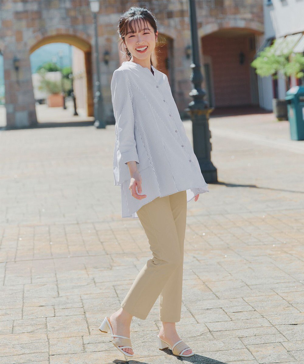 Tiaclasse バックタックフレアチュニック 