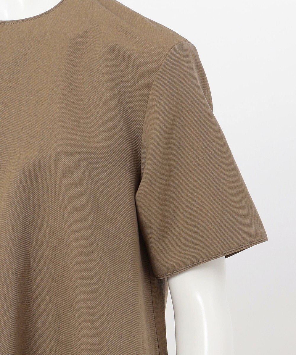 23区 【エステータ】ウールリネン 半袖フレアワンピース 