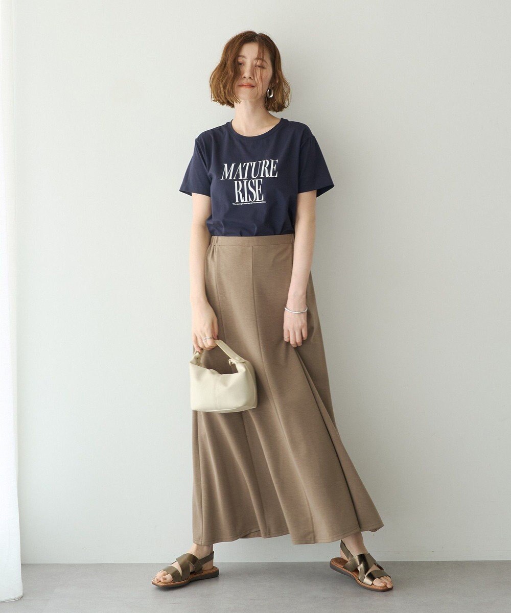 YECCA VECCA 【接触冷感】カットマーメイドスカート 