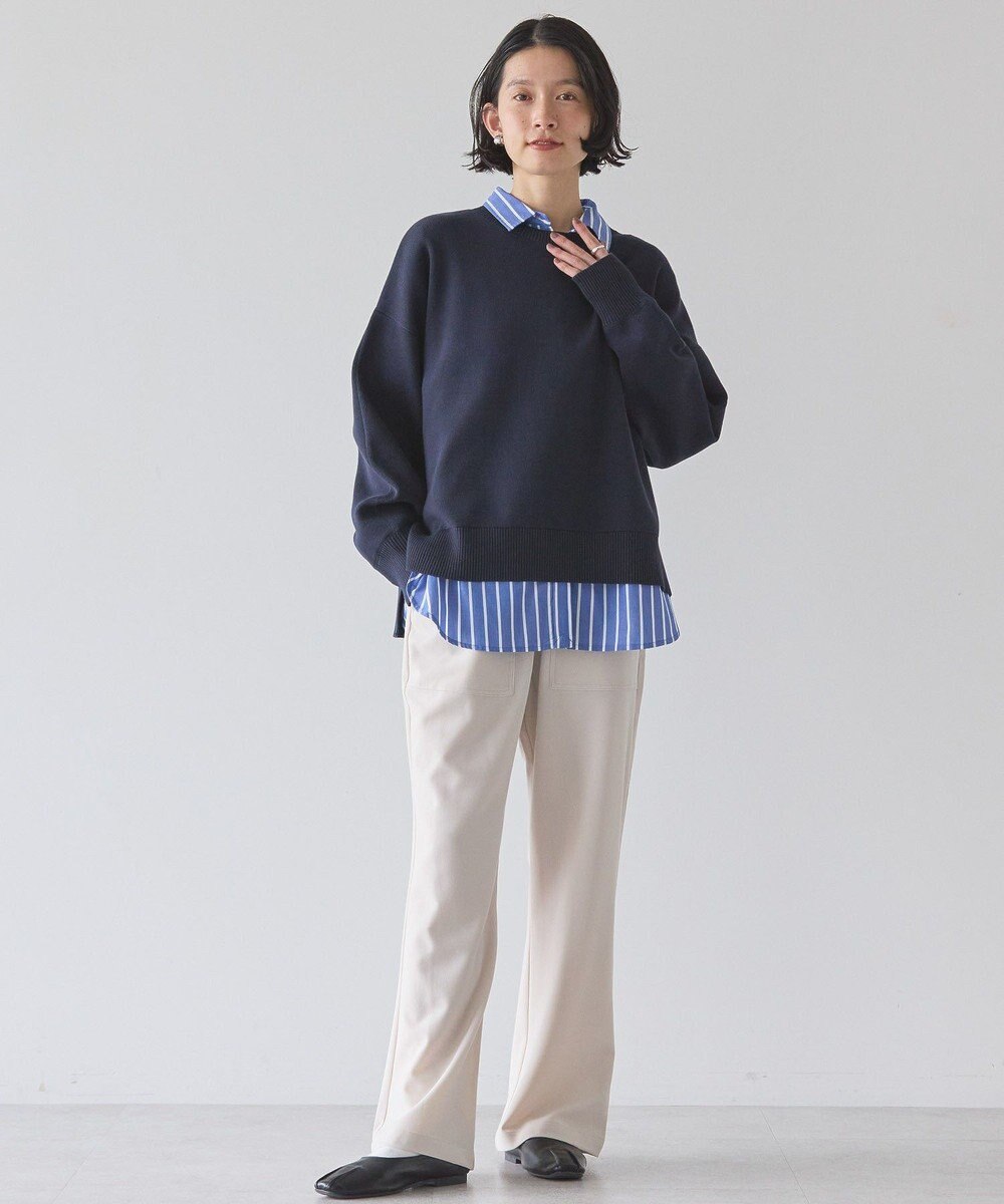 AMERICAN HOLIC 袖ボリュームサイドスリットニットプルオーバー 