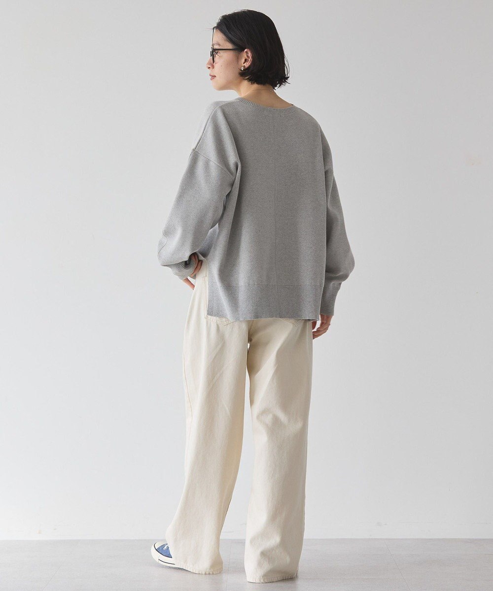 AMERICAN HOLIC 袖ボリュームサイドスリットニットプルオーバー 