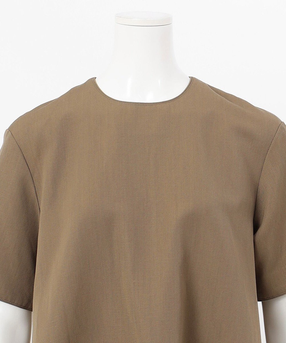 23区 【エステータ】ウールリネン 半袖フレアワンピース 