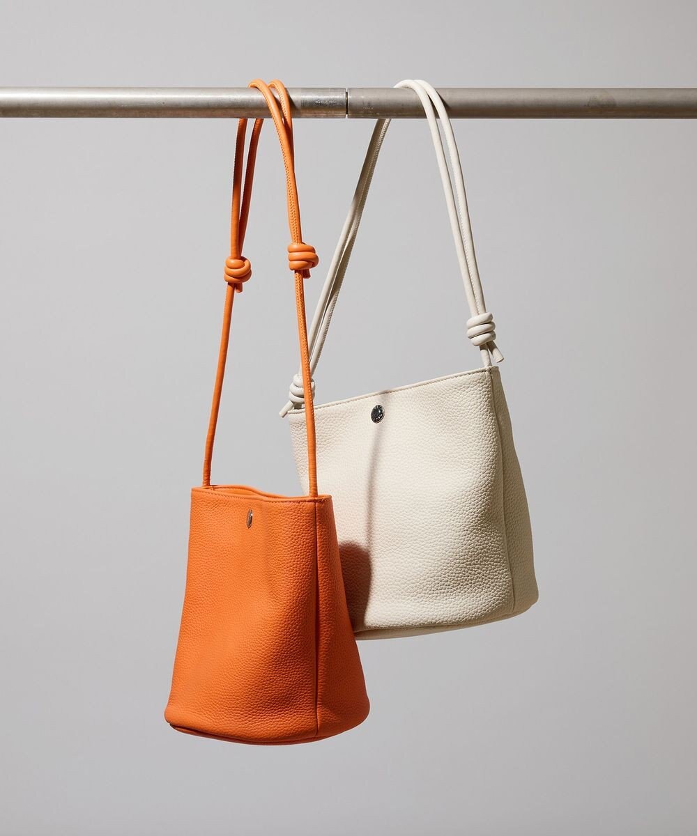 TOPKAPI 【Breath TOPKAPI】【新色追加】シュリンクレザー ノットハンドル 2way ショルダーバッグ 