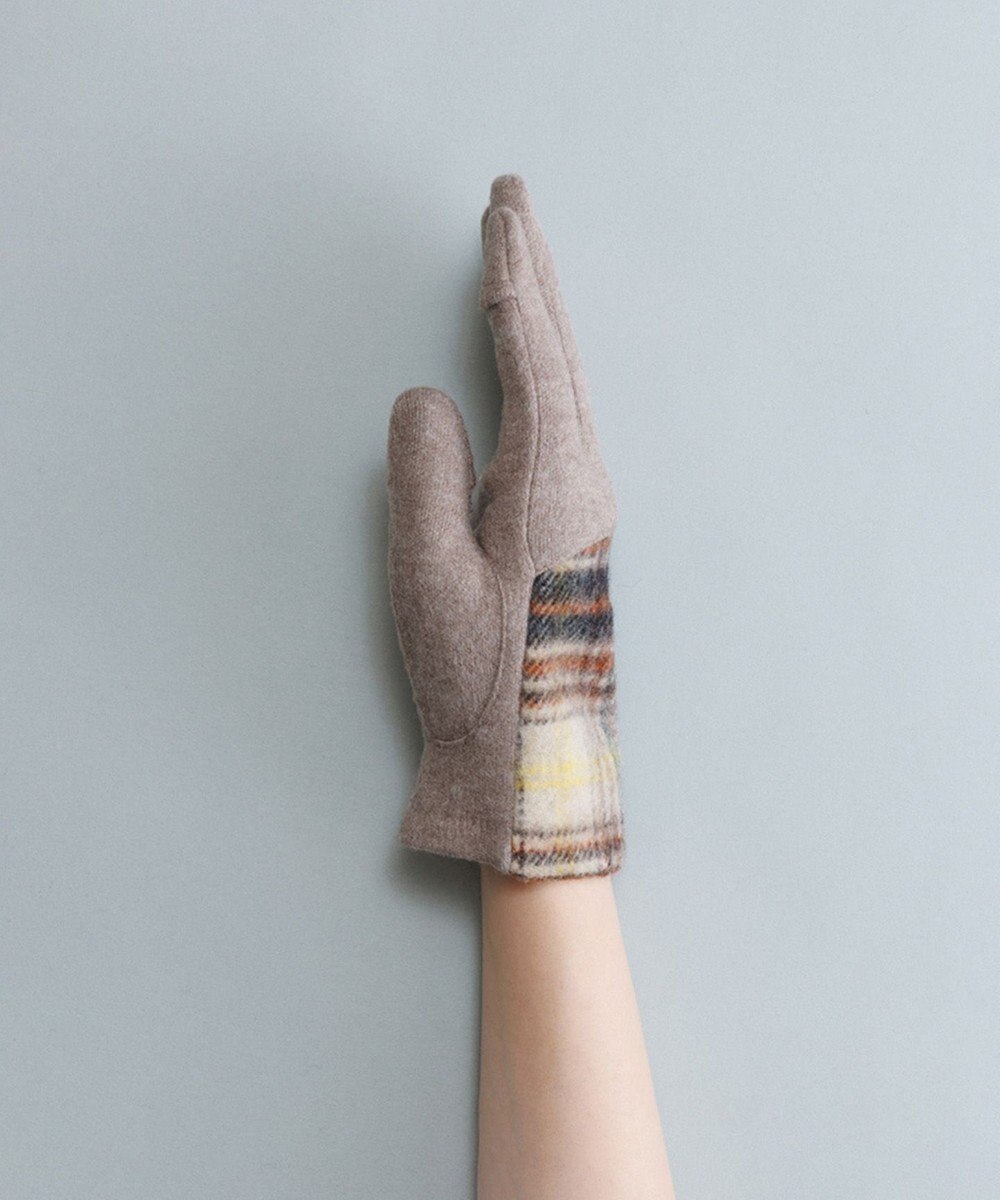 ORuKuBET タータンチェックジャージグローブ (WOMEN)【タッチパネル対応】 